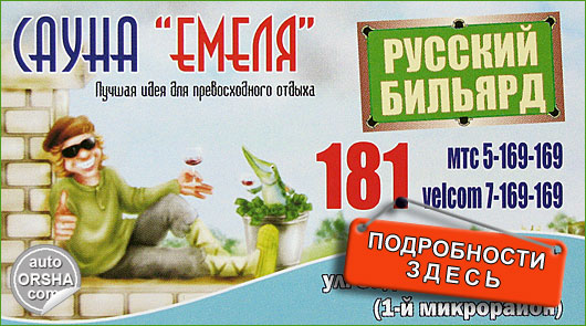 Сауна Емеля в Орше